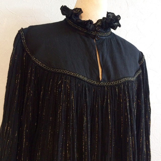 70s cotton gauze dress