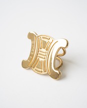 〈CELINE〉Triomphe Scarf Ring 80s-90s