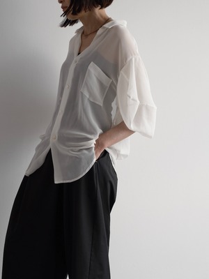 COMME des GARÇONS　SHEER OVERSIZED SHIRT