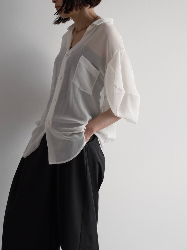 COMME des GARÇONS　SHEER OVERSIZED SHIRT