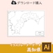 高知県の白地図データ（AIファイル）