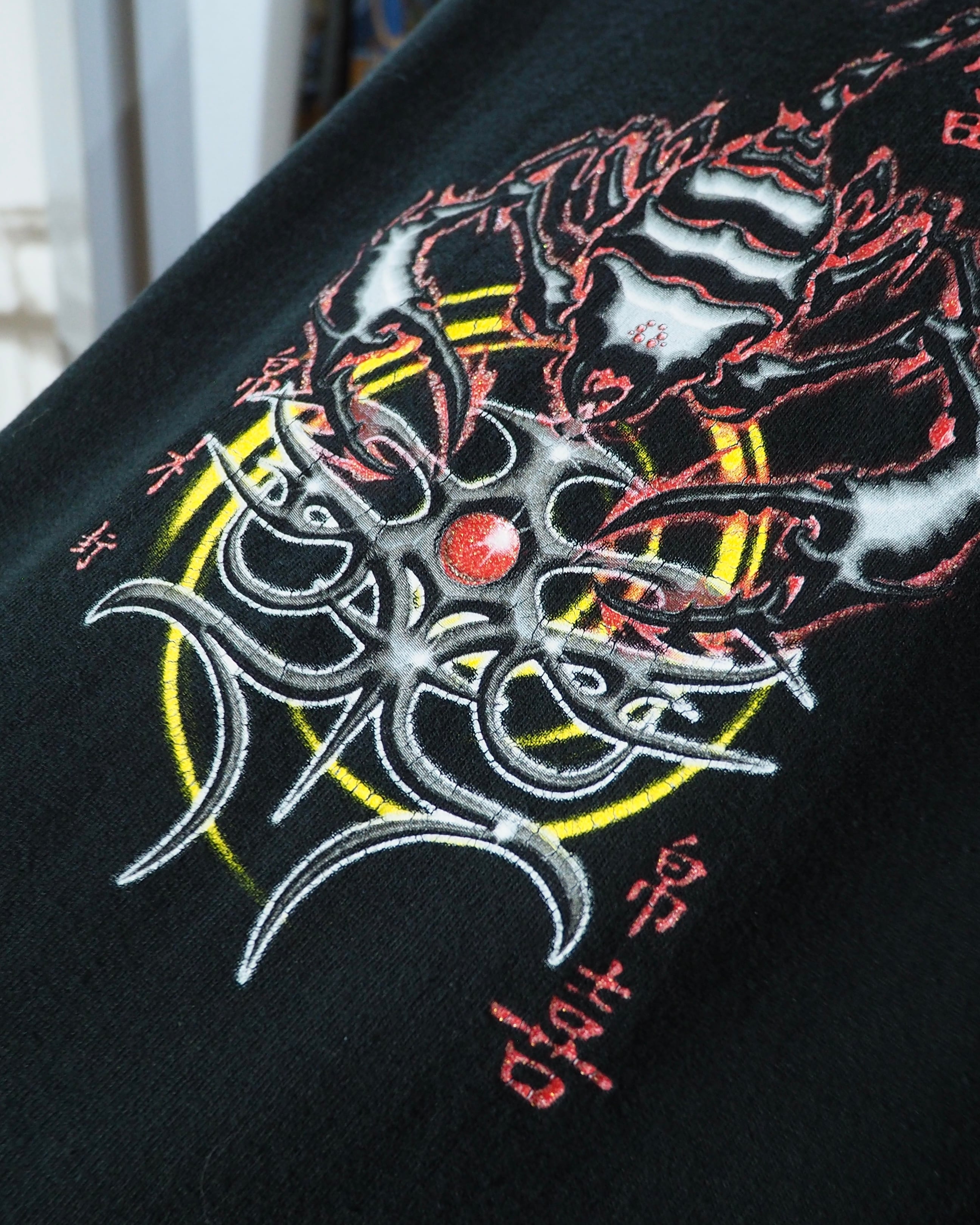 ” 毒蠍 ” Graphic printed × Fire Tie-Dye Over silhouette Special Tee