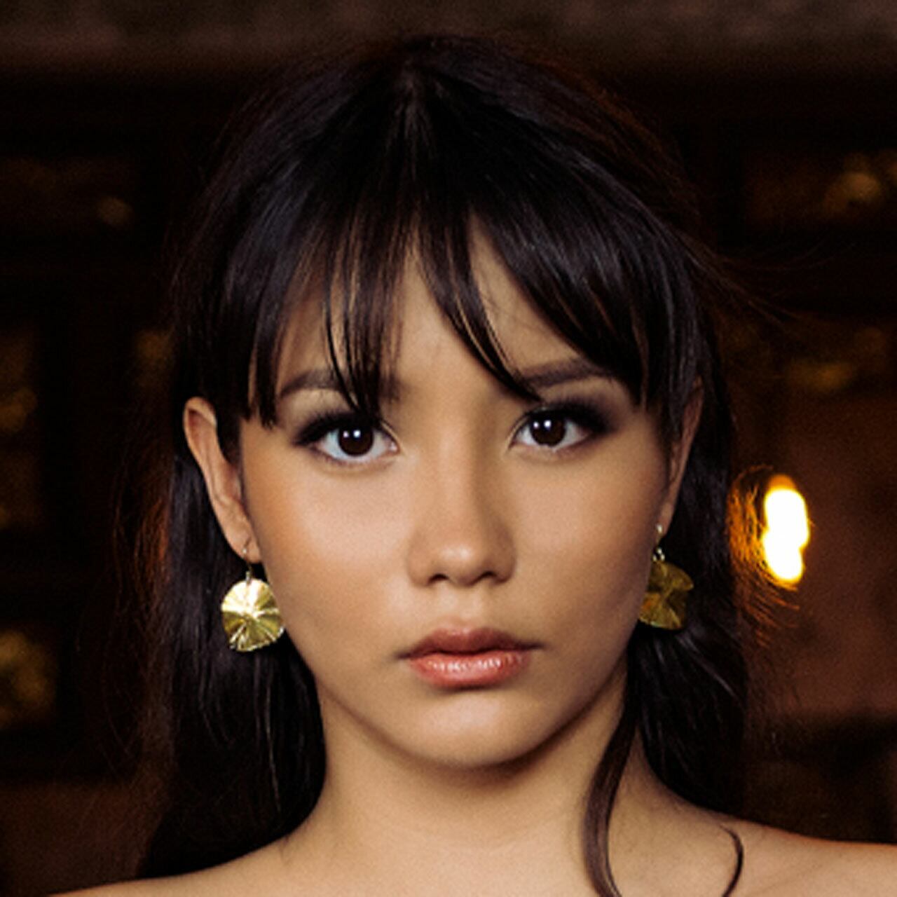 1216】2枚の葉っぱピアス／イヤリング