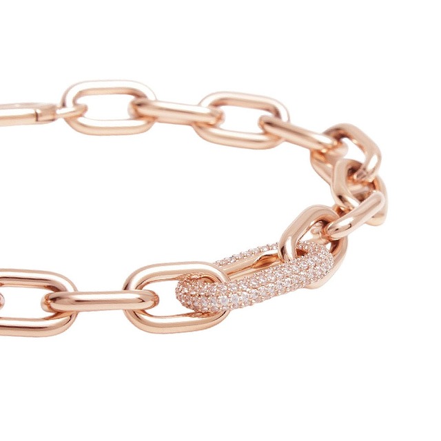 ダニエルウェリントン DANIEL WELLINGTON Crystal Link Bracelet 185mm RG ブレスレット DW00400575 レディース ローズゴールド