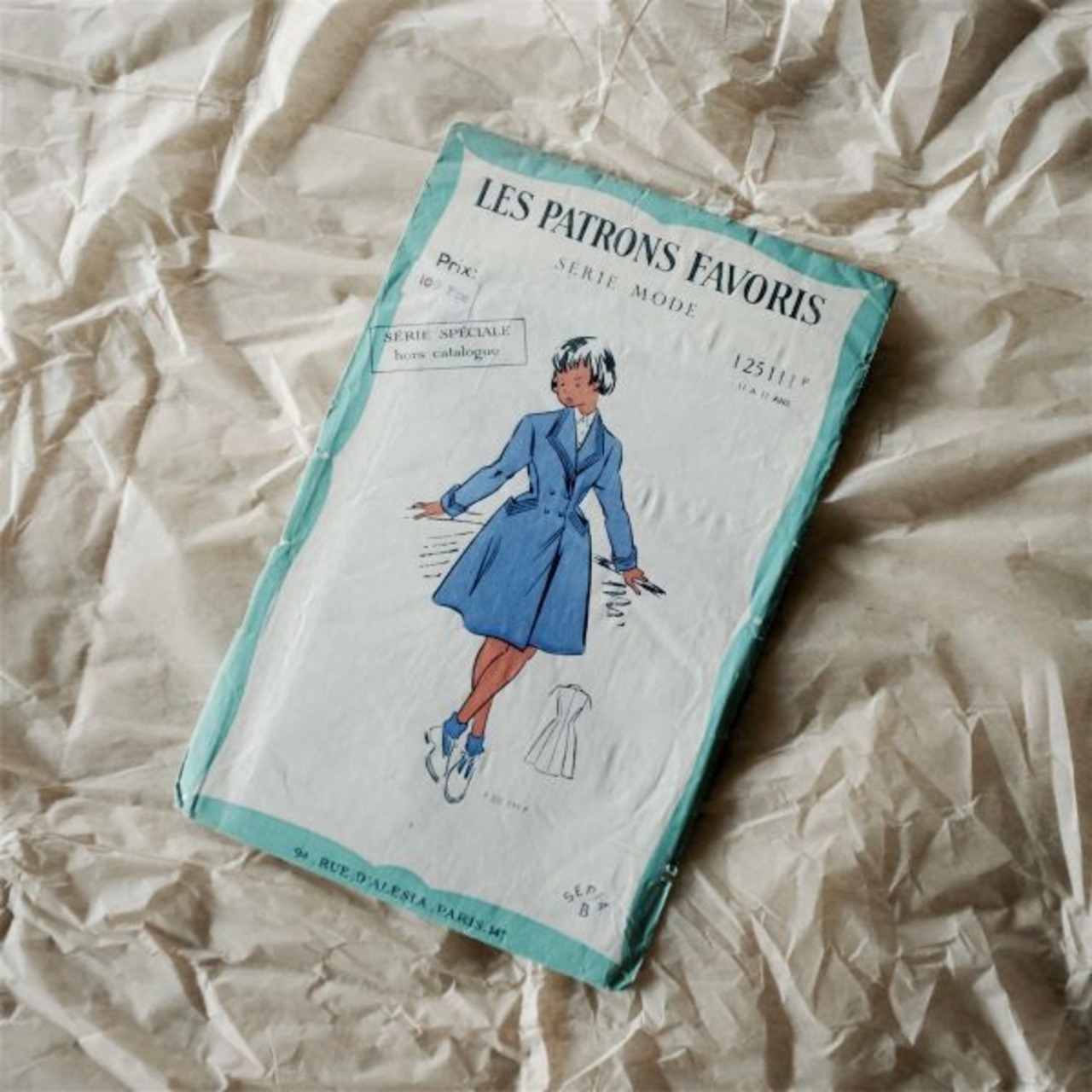 フランス 50s 永遠の子供服と型紙 LES PATRONS FAVORIS 女の子 コート ヴィンテージ