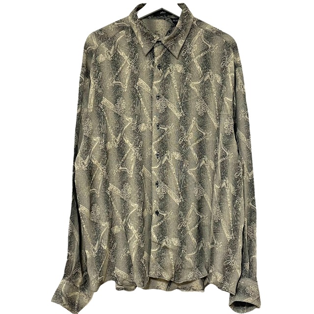 Dead Stock 90's phiz Jacquard Rayon Shirt【4】
