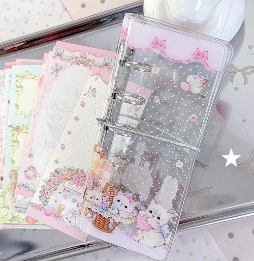 新作☆FL884 ｜Fairylady【花庭春信】M2.5 手帳 PVC バインダー