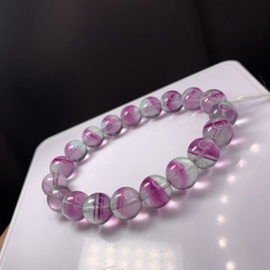 f97透明感抜群！グラデーションフローライトブレスレット