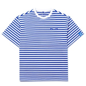 送料無料【HIPANDA ハイパンダ】メンズ マリン ボーダー ビッグシルエット Tシャツ MEN'S MARINE BORDER BIG SILHOUETTE SHORT SLEEVED T-SHIRT / WHITE × BLUE