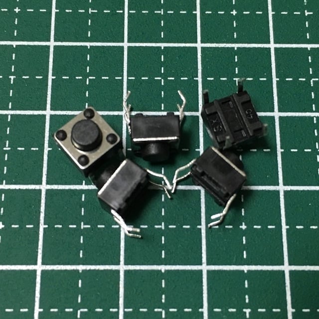 小型タクトスイッチ 6x6x4mm 20個セット | bitstore