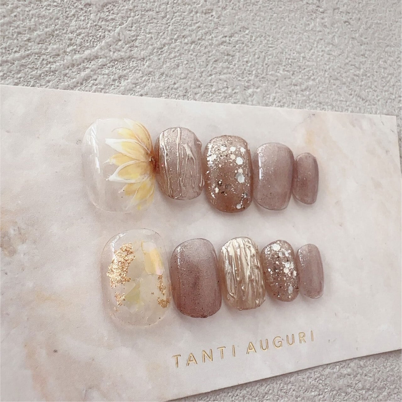 向日葵 ネイルチップ 通販 販売店 ひまわり 花柄 春 夏 秋 ヒマワリ