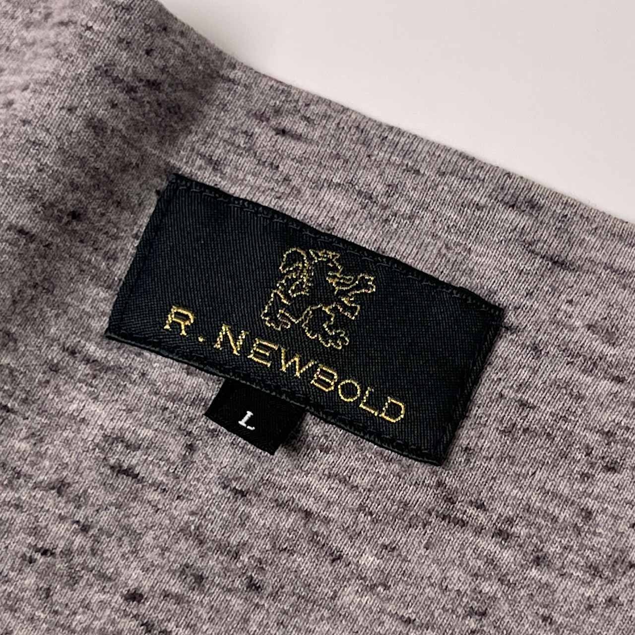R.NEWBOLD アールニューボールド studio WORKS デザイン 半袖 Tシャツ L/グレー メンズ