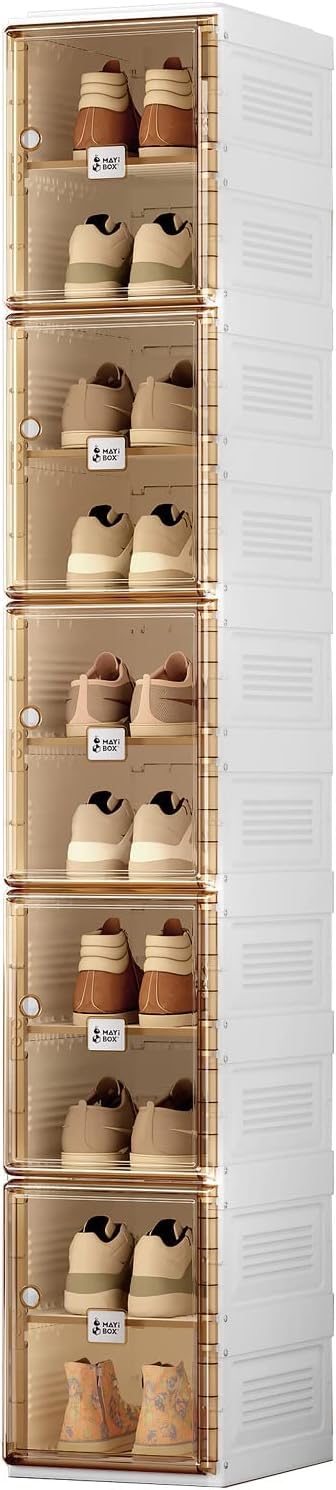 Mayi Box 収納ボックス シューズボックス 靴箱 ラック 下駄箱 工具不要 Mayi Box シューズボックス 靴箱 靴収納 折り畳み 収納ボックス ラック