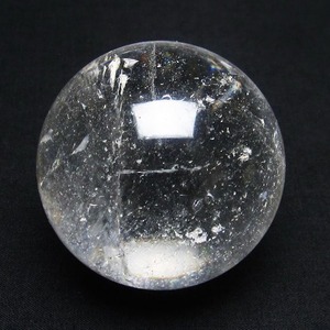 水晶 丸玉 49mm 水晶玉 スフィア 原石 置物 一点物 141-4546