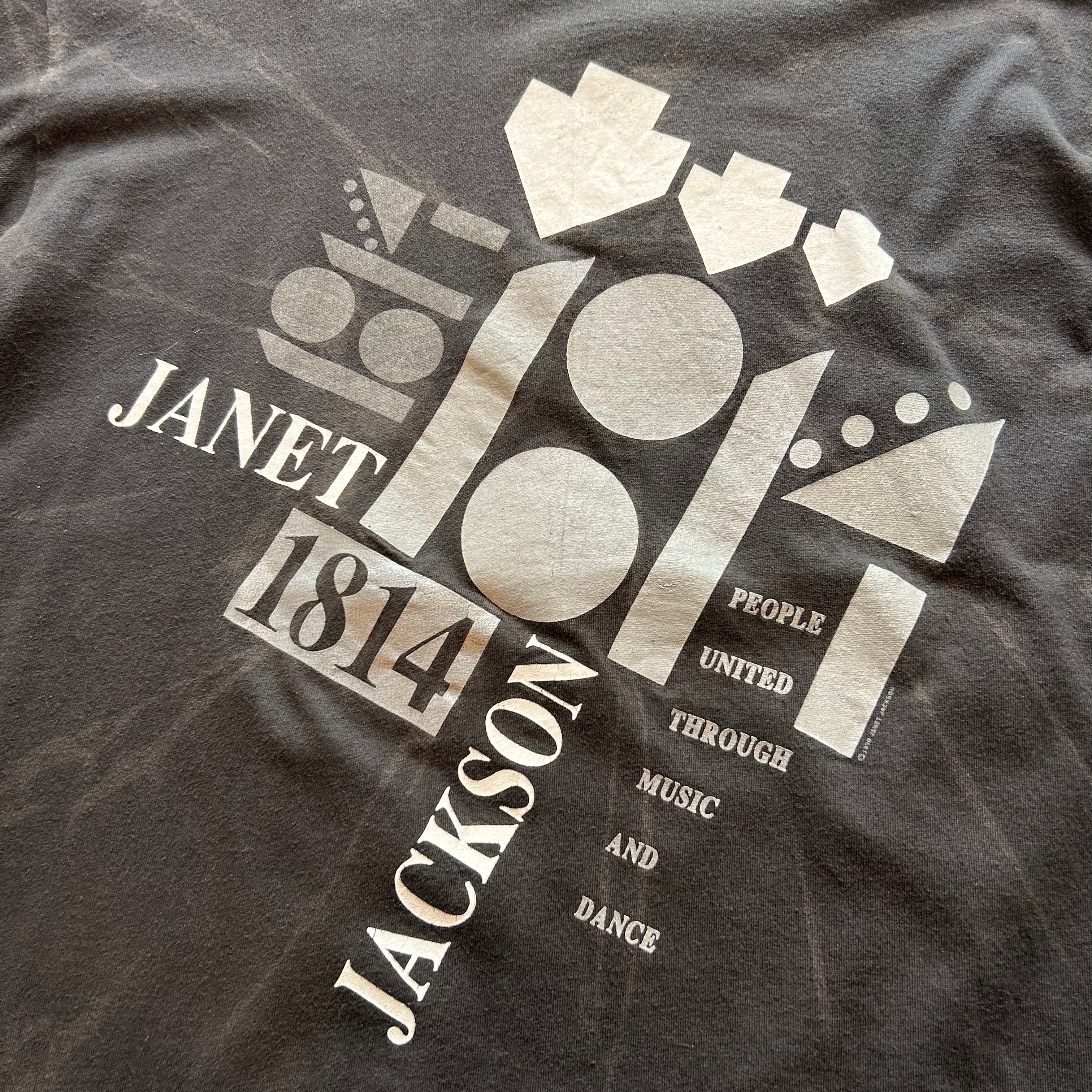 90s JANET JACKSON RYTHM NATION WORLD TOUR t-shirt【高円寺店 