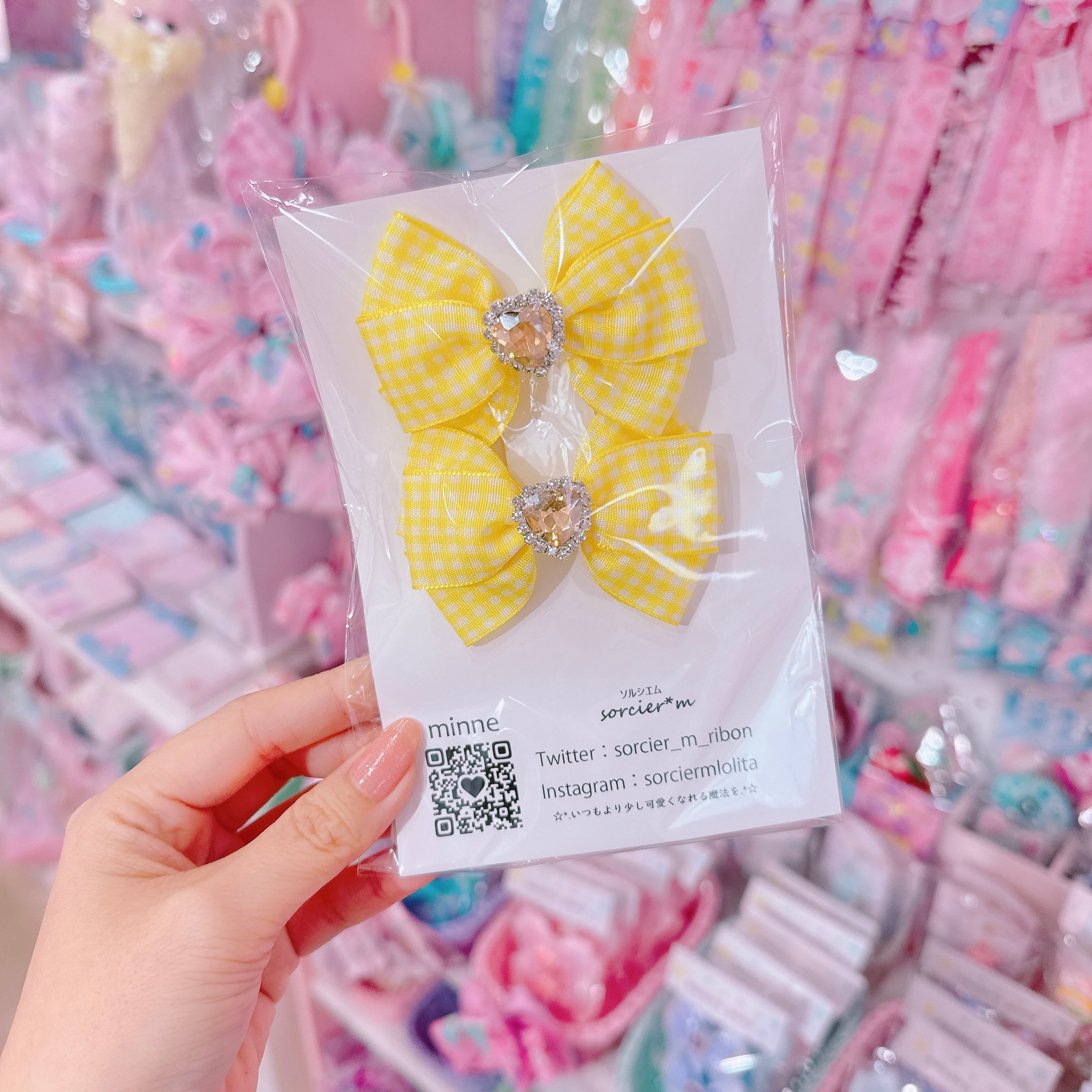 【E10】7-19ツインヘアクリップ