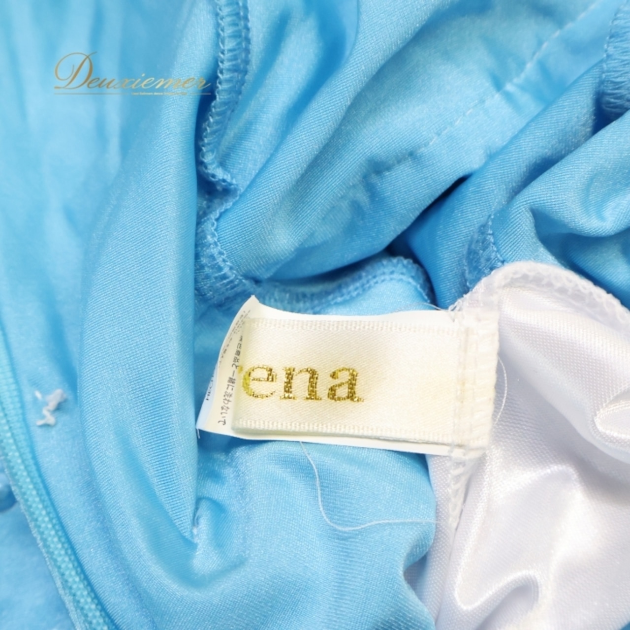 社交ダンス 衣装 スタンダードドレス ワンピース ドレス スタンダード 水色 フロート レース デモ 競技 ダンス パーティ 発表会 白 グラデーション Leirena レイリーナ ブルー系 ホワイト系 フリル 可愛い エレガント スタイリッシュ 青色 発表会用