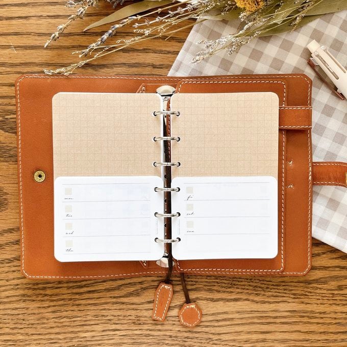 【はんぶんこリフィル下半分用】ミニ6サイズ/フリーウィークリー