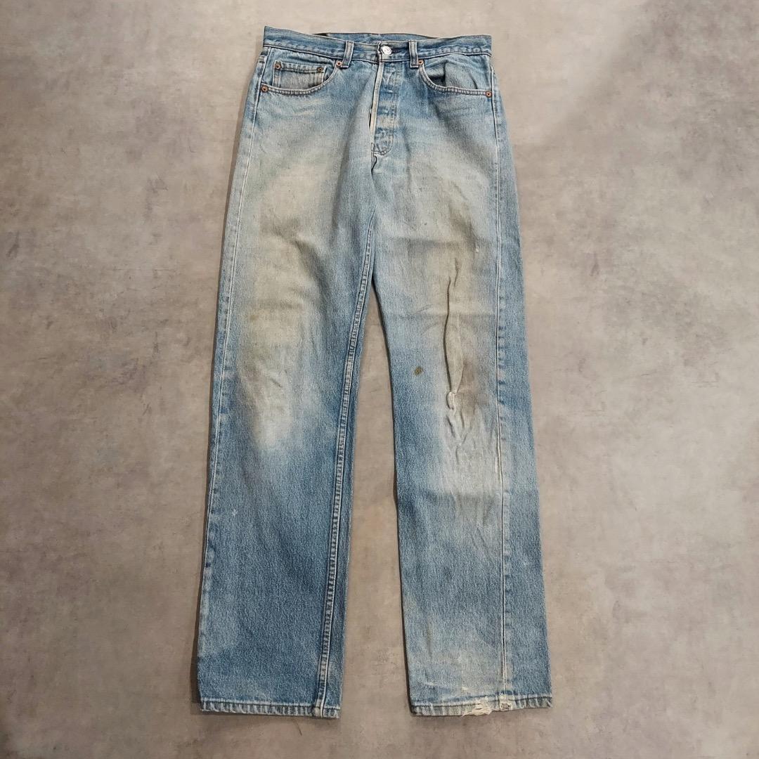 長期保管品 リーバイス501 Levis W32 デニム 青 90s USA製 15972 