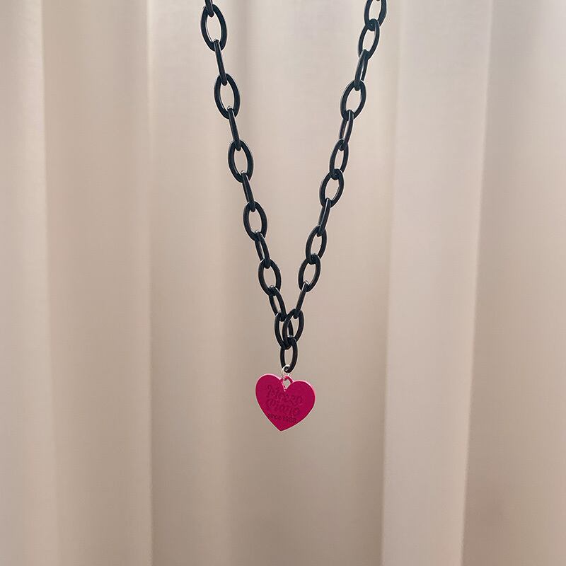 ネックレス サマーチェーン ピンク レース 大人ガーリー スウィート キュート カジュアル 夏物 ブラック・アイド・ピーズ70783541710