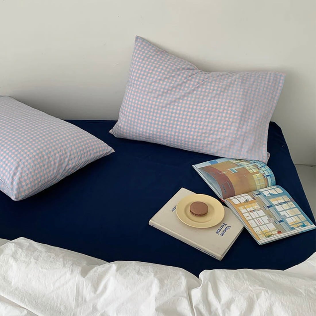 韓国伝統高級布団カバー とピローケース TORCHID HOTEL Heren ピローケース 包み型スタンダード｜アイボリー