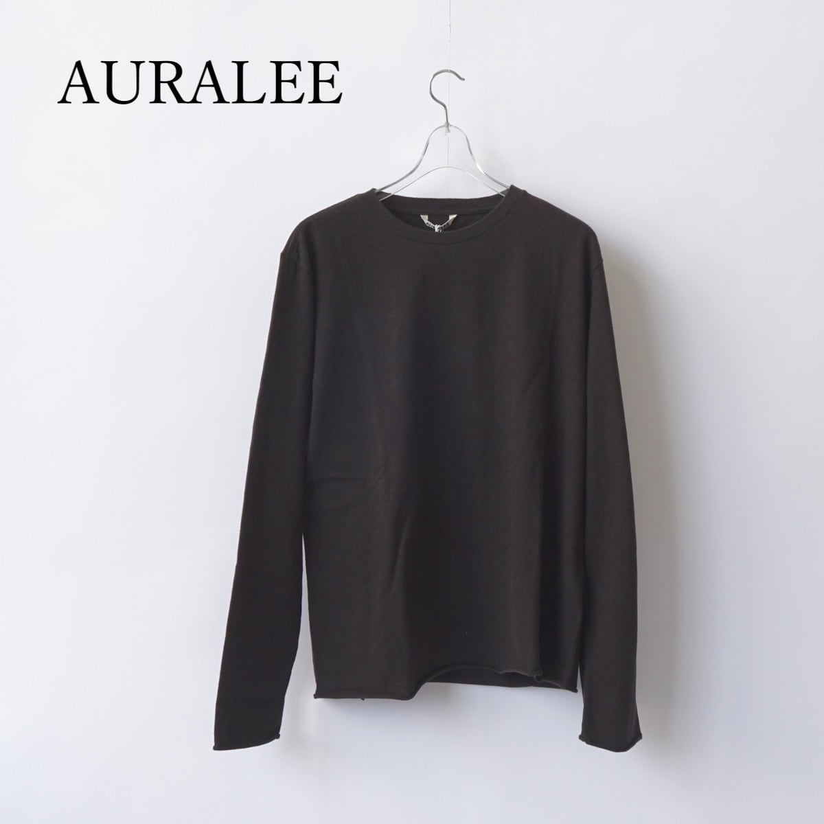 AURALEE/オーラリー・BRUSHED ORGANIC COTTON JERSEY L/S TEE | a flat