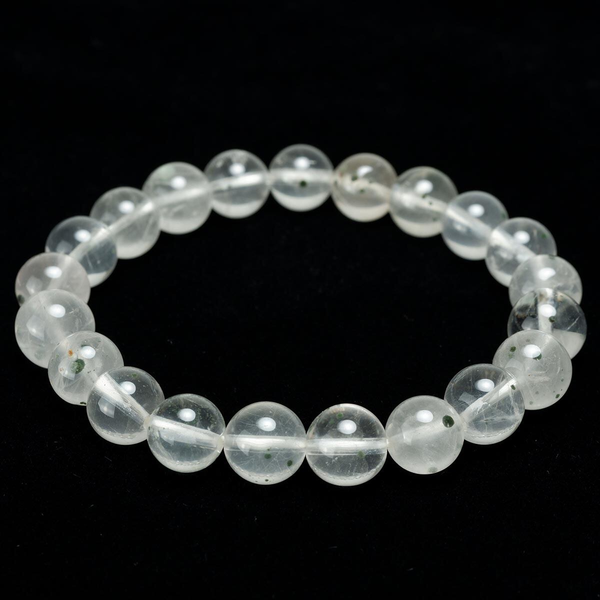 ホランダイトインクォーツ ブレスレット 9mm 一点物 おまかせ便 211-2342