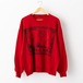 Character Front Print Sweat Shirt Red
