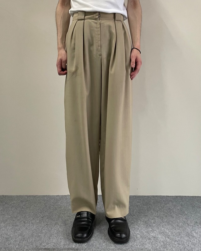 【Dior】2-pleats colored slacks