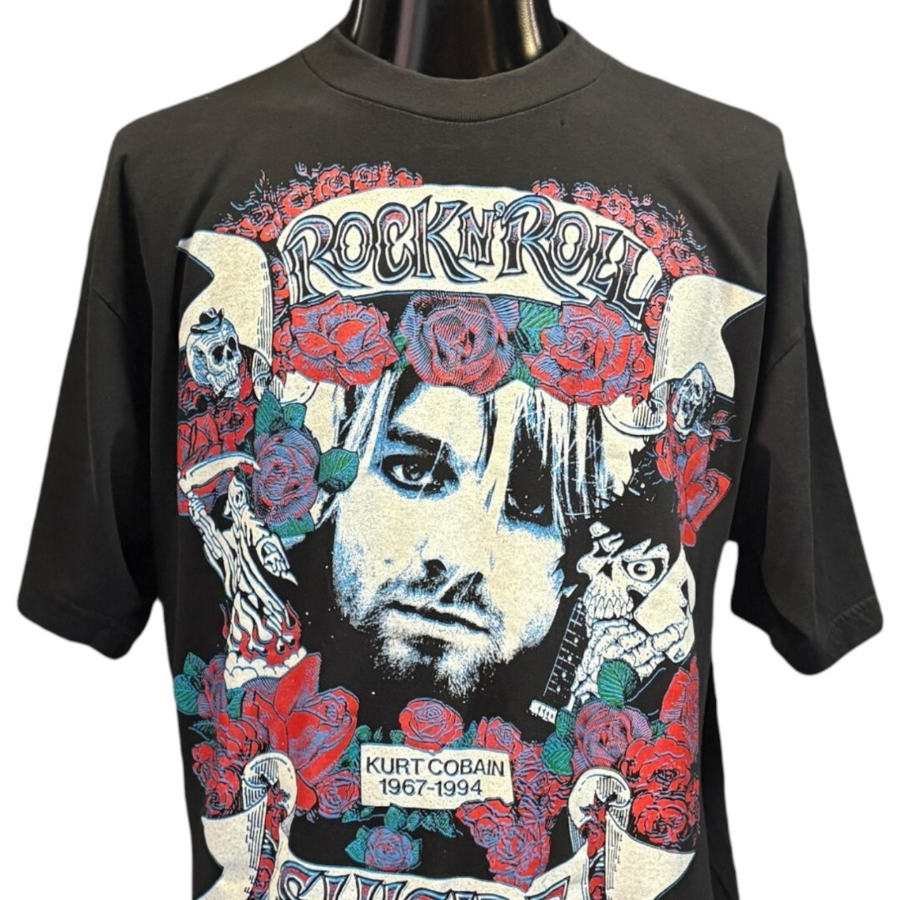 【Kurt Cobain】カート・コバーン ROCKN' ROLL SUICIDE 追悼TシャツXL NIRVANA