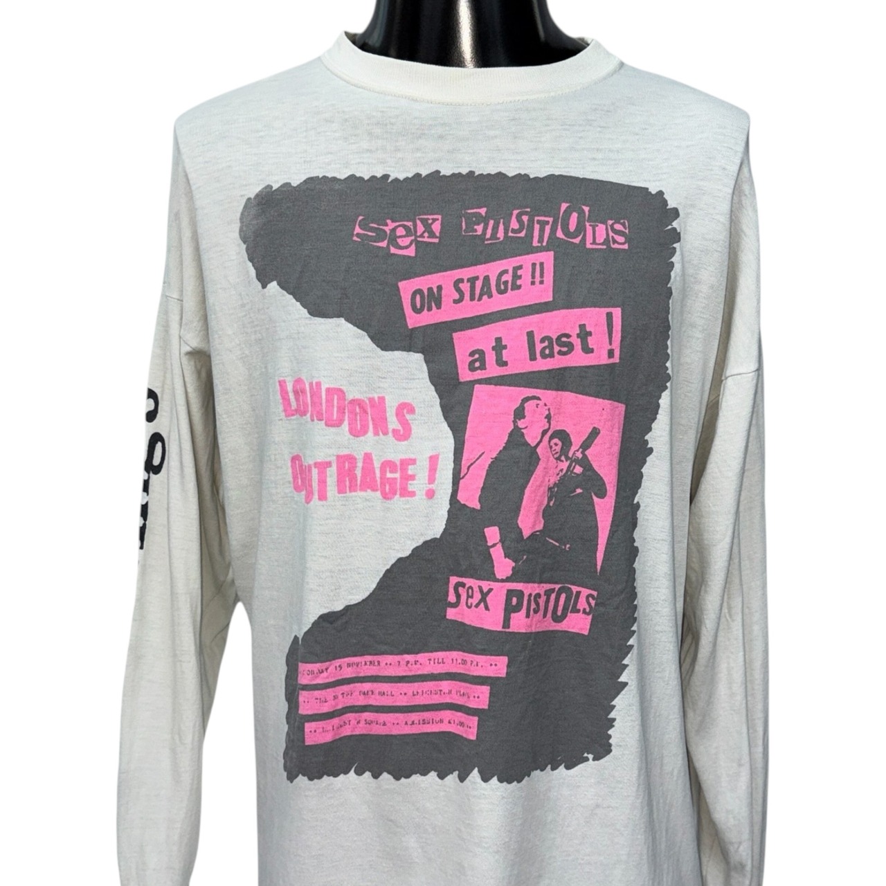 【SEX PISTOLS】セックス・ピストルズ "LONDON'S OUTRAGE" Vintage 長袖Tシャツ