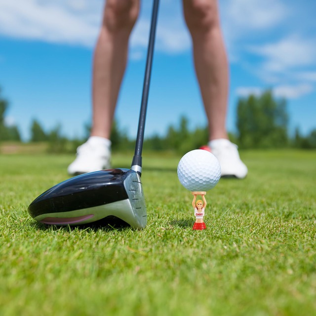 TOYMYTOY ゴルフ ティー ゴルフティー 置き型 曲がらない ロングティー 初心者 プロ ゴルフグッズ おもしろ 安定性 練習器具 景品 ゴルフ用品 小物 ティー 6本セット