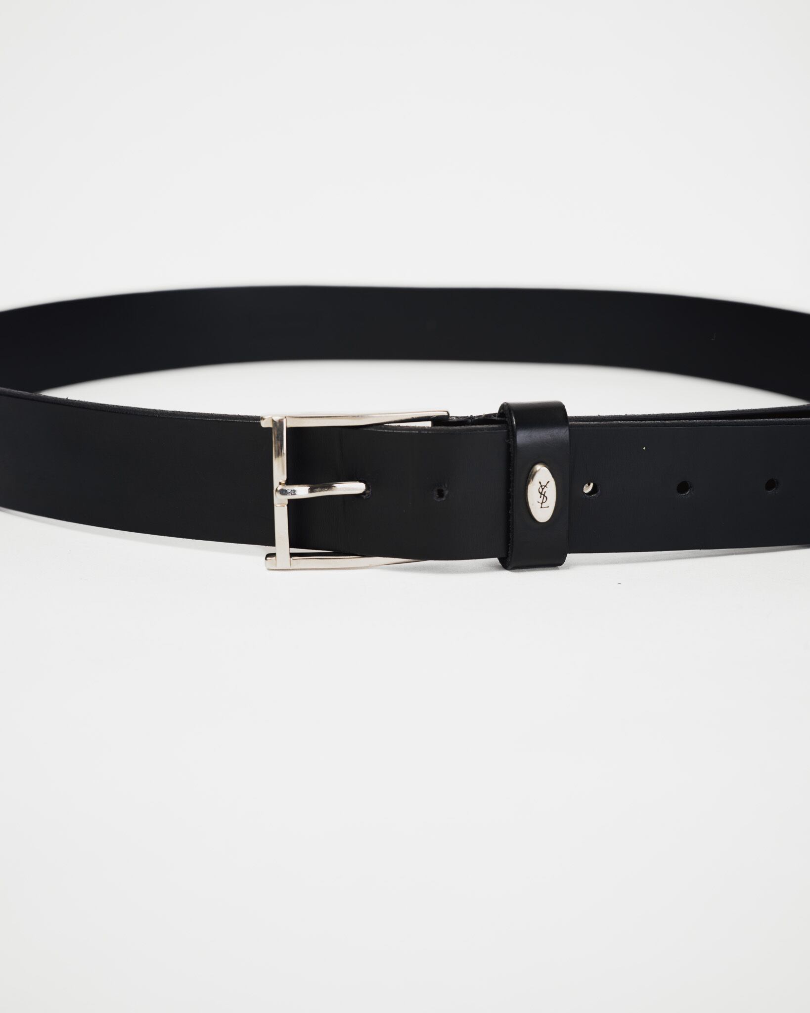 00's] “Yves Saint Laurent” Leather Belt (Made in Italy