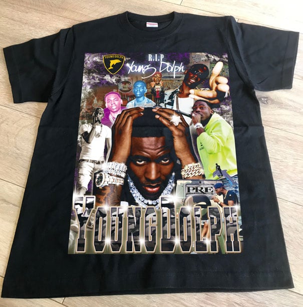 【RIP】キングオブメンフィス★ラッパー★YOUNGDOLPH★限定Tシャツ★