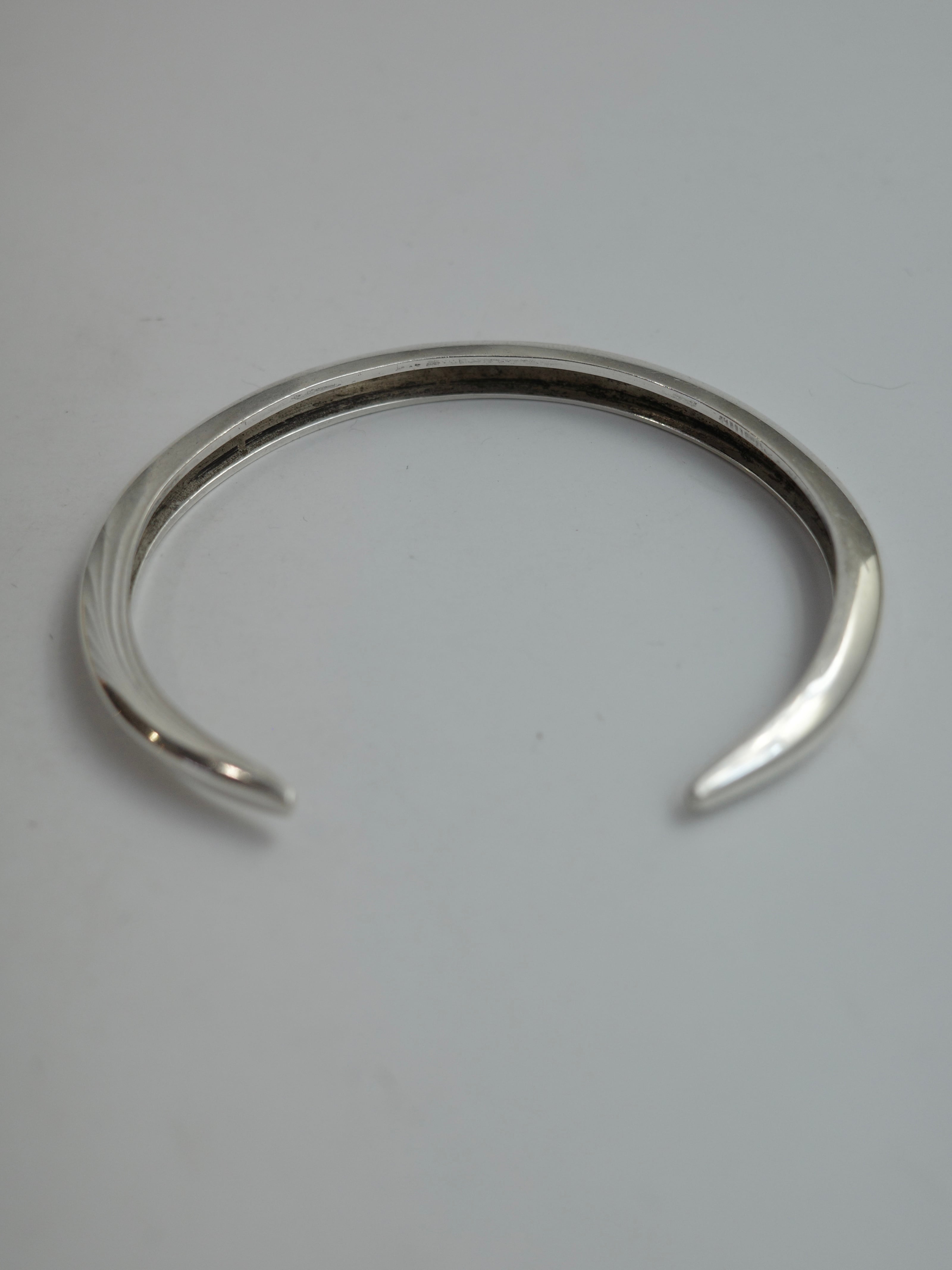 ヴィンテージ silver925 シンプルプレーンバングル L223 vintage silver925〉plain mode bangle | CherLife