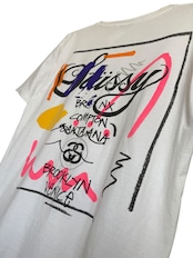 STUSSY paint graffiti world tour ペンキ 落書き ワールドツアー Tシャツ