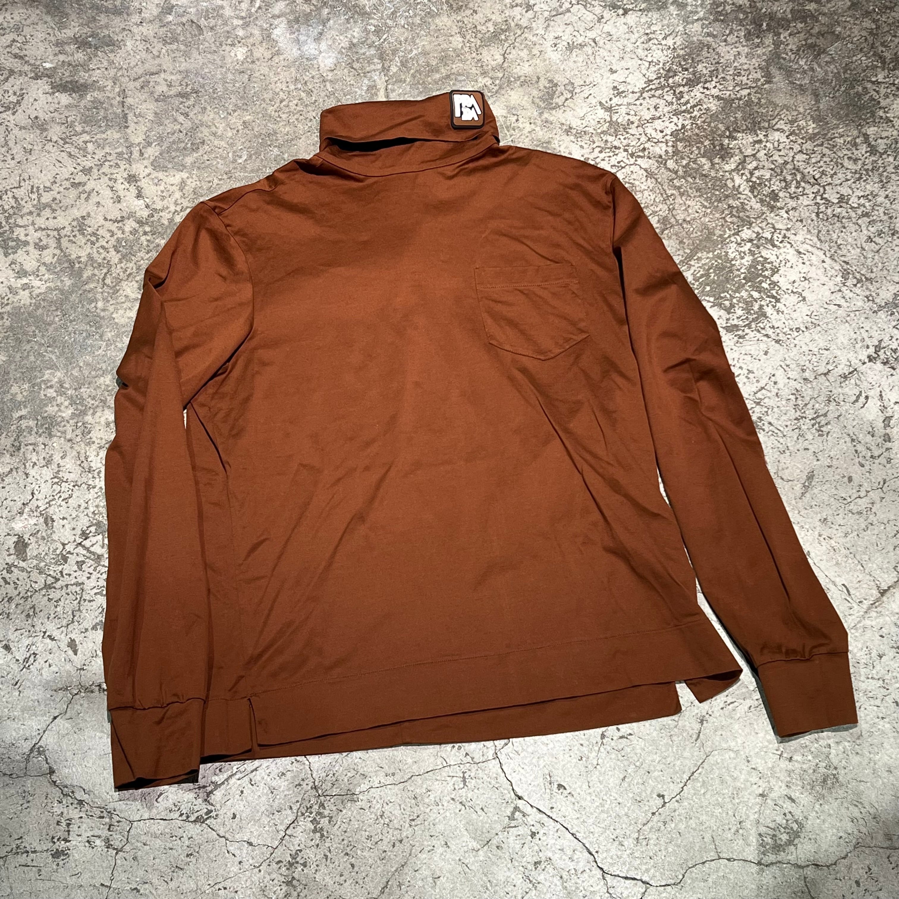 prada technical jersey half zip knit