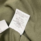 90s 00s RALPH LAUREN ラルフローレン THE SKINNY POLO 鹿の子 半袖 ポロシャツ L/カーキ系 レディース オールド