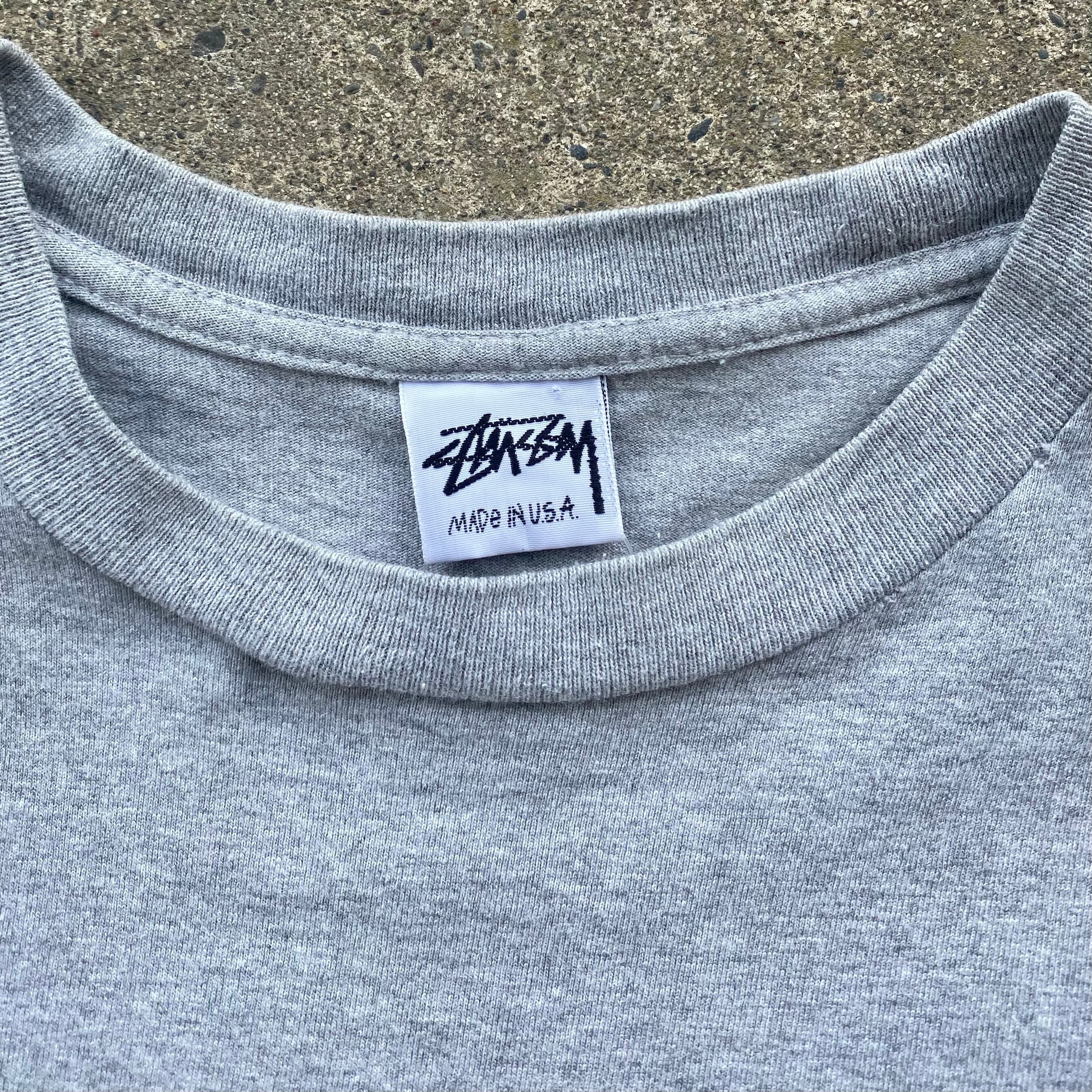 USA製] 80~90's STUSSY 北斎 漢字バックプリントT オールド