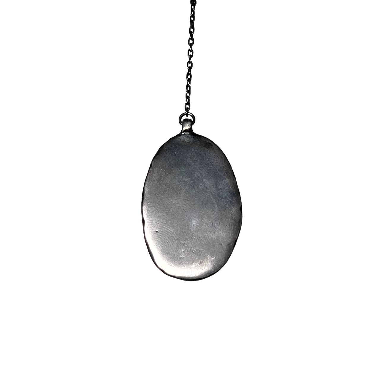 BOTTEGA VENETA silver engraved pendant necklace