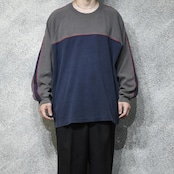 FADED GLORY switching design long sleeve tee