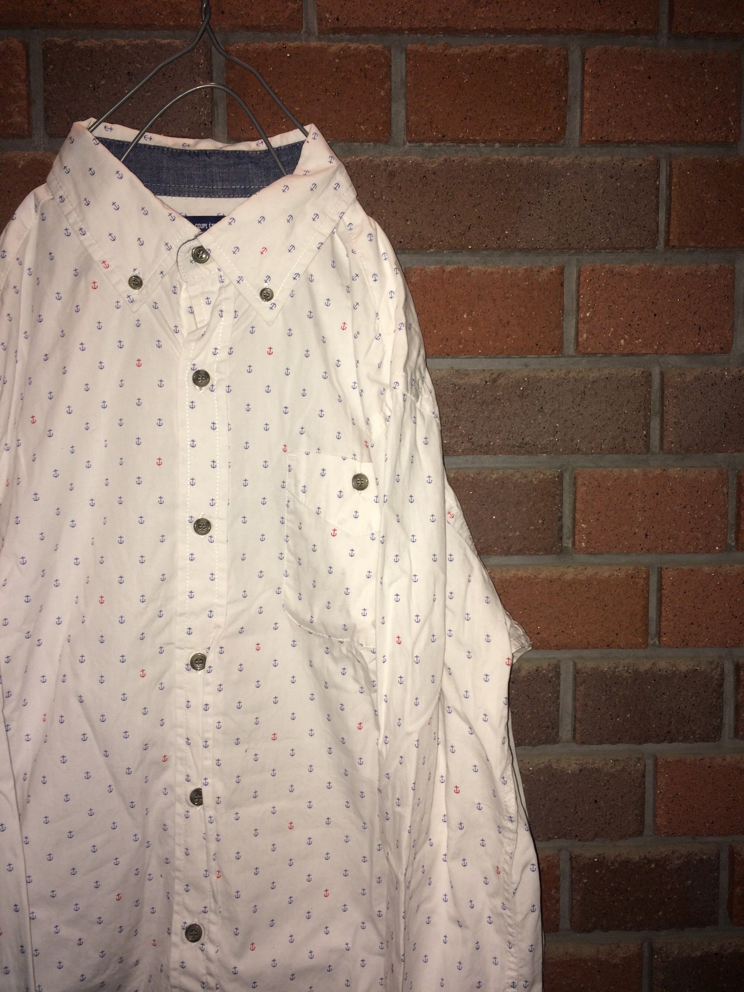 柄シャツ 古着 USA輸入