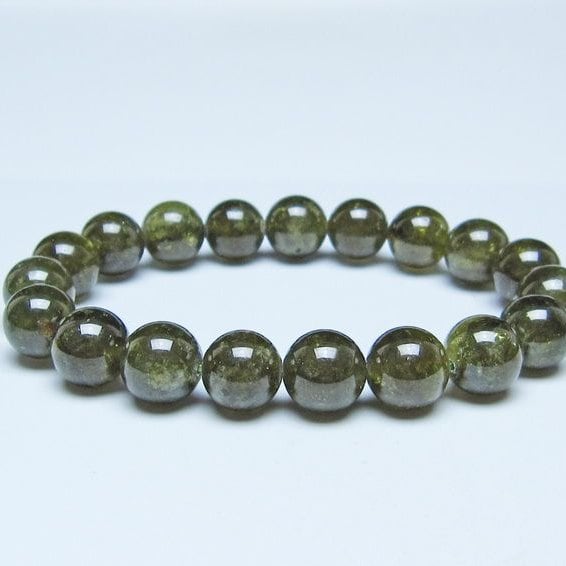 ツァボライト ブレスレット 11mm一点物 おまかせ便 111-49755
