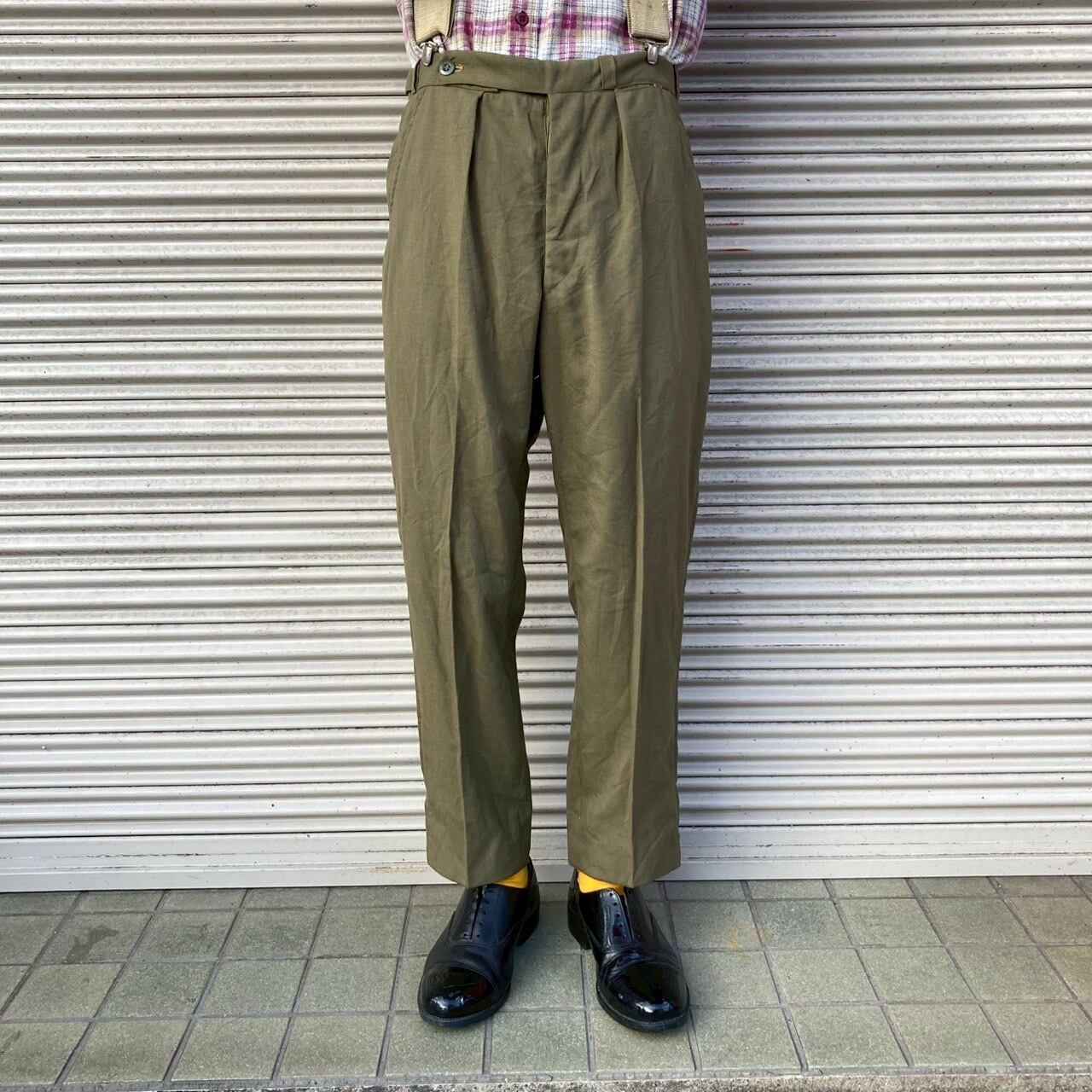 50s 米軍 実物 チノトラウザーズ チノパン ヴィンテージ W40 L33 50s 米軍 実物 チノトラウザーズ チノパン ヴィンテージ W40 L33