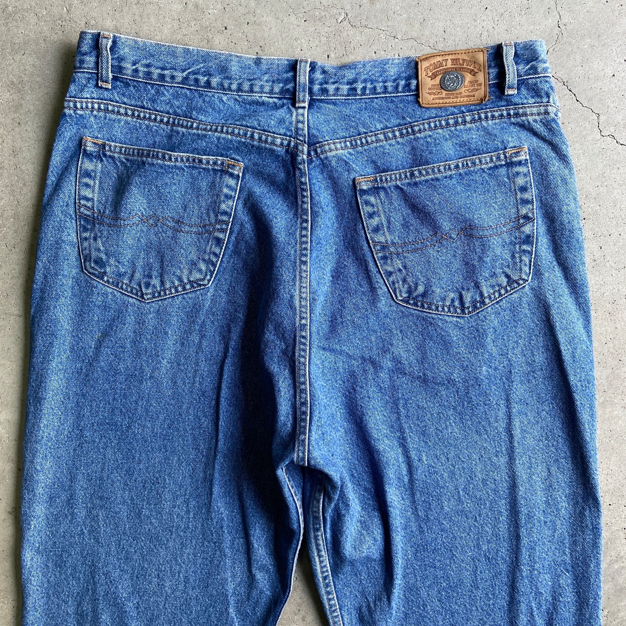 USA製 90年代 TOMMY HILFIGER トミーヒルフィガー ワイド バギー 