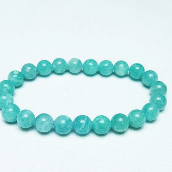 アマゾナイト ブレスレット 8mm 一点物 メール便可 [M便 1/10] 111-47716
