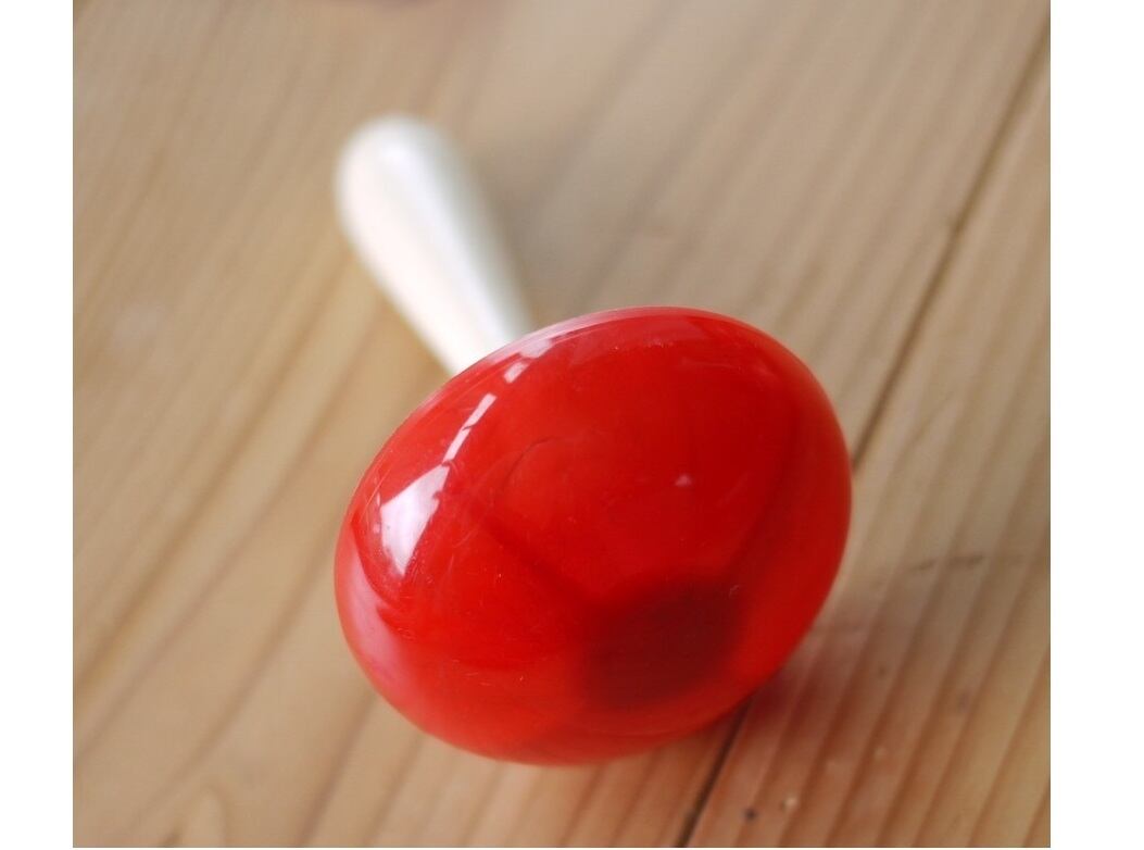 ドイツダーニングマッシュルーム 繕い赤いきのこ 木とプラ 針仕事修繕手縫い手芸道具ニードル