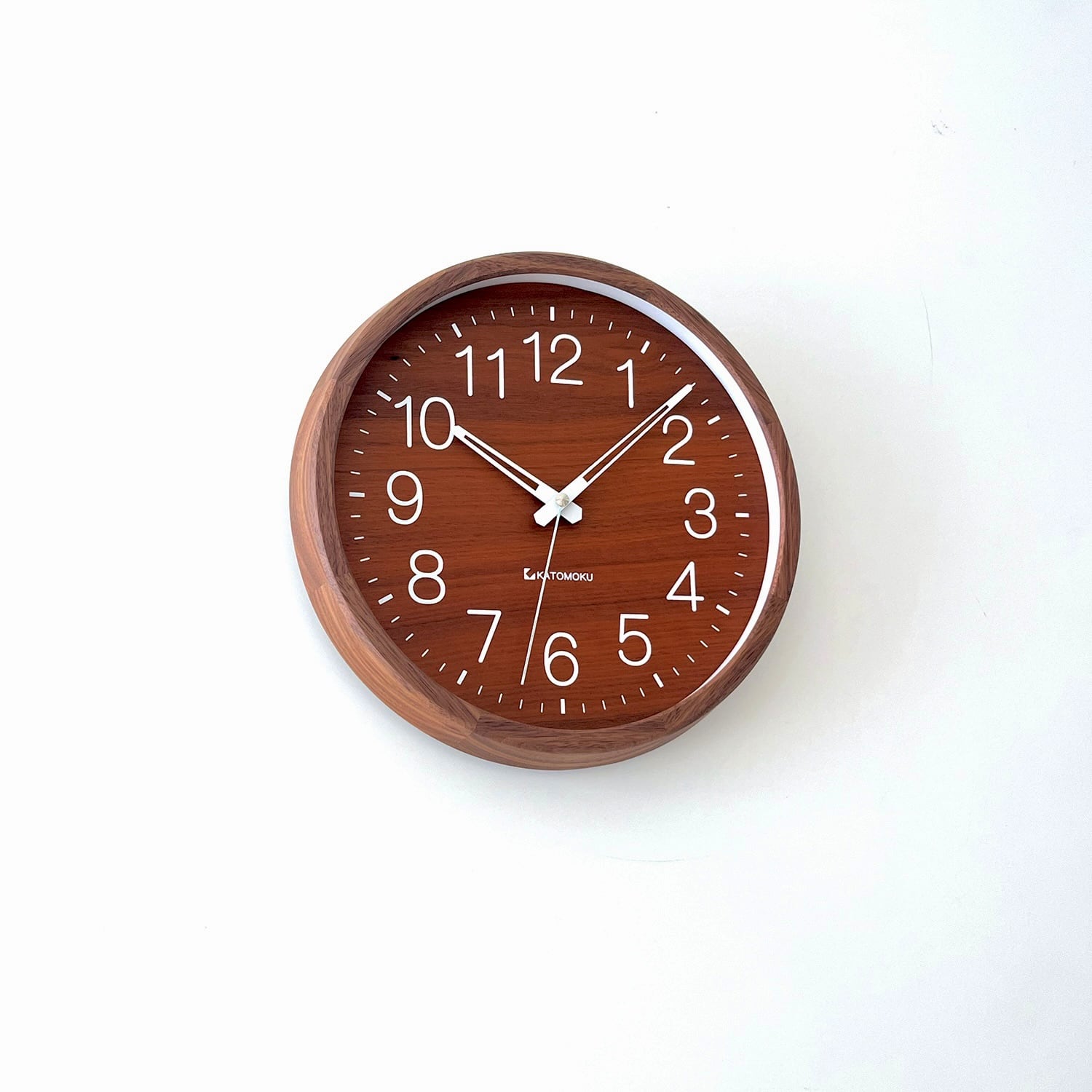 KATOMOKU muku clock 2 ウォールナット km-46WA 掛け時計 | 加藤木工