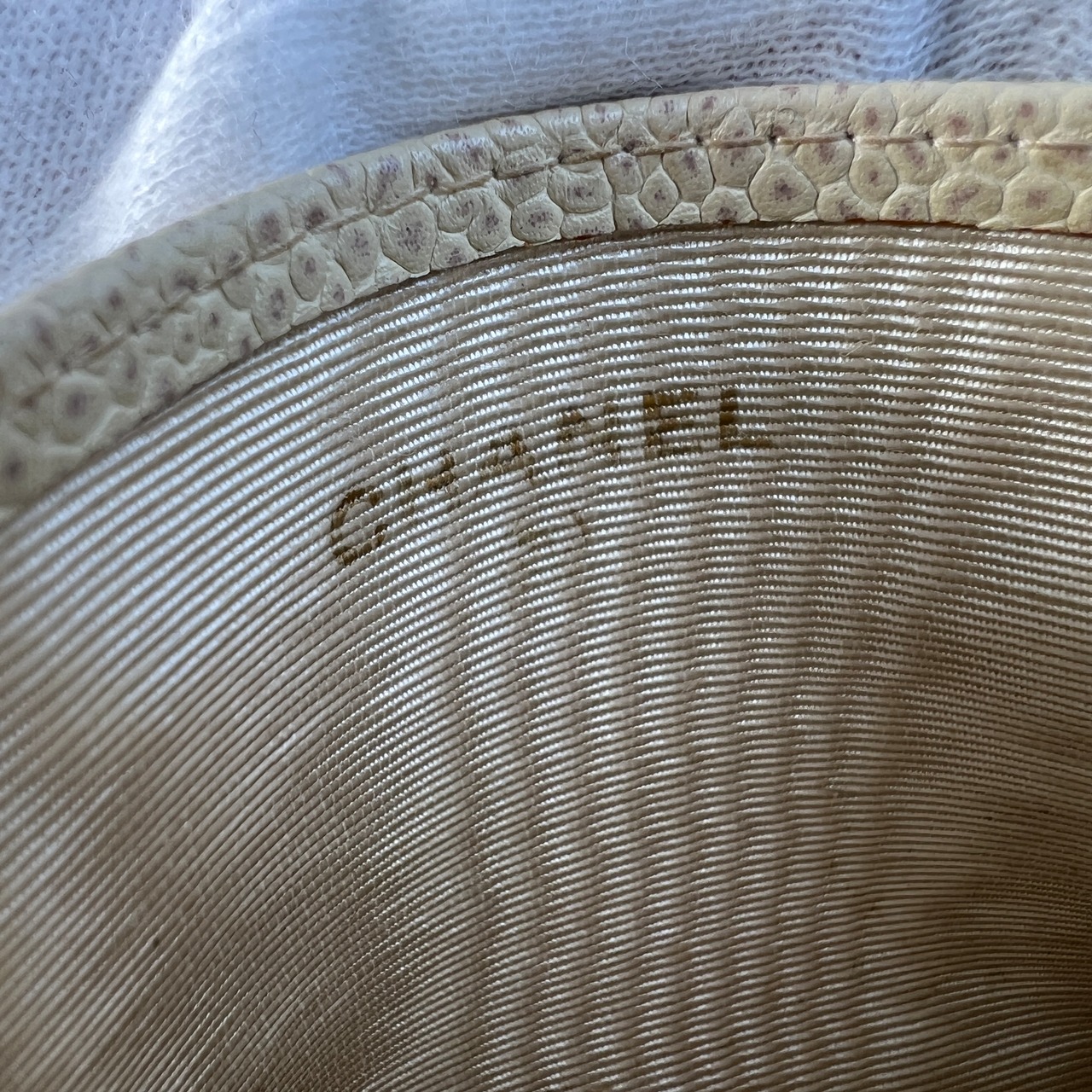 【最終処分SALE】CHANEL シャネル ココマーク  キャビアスキン カードケース ベージュ A-12169