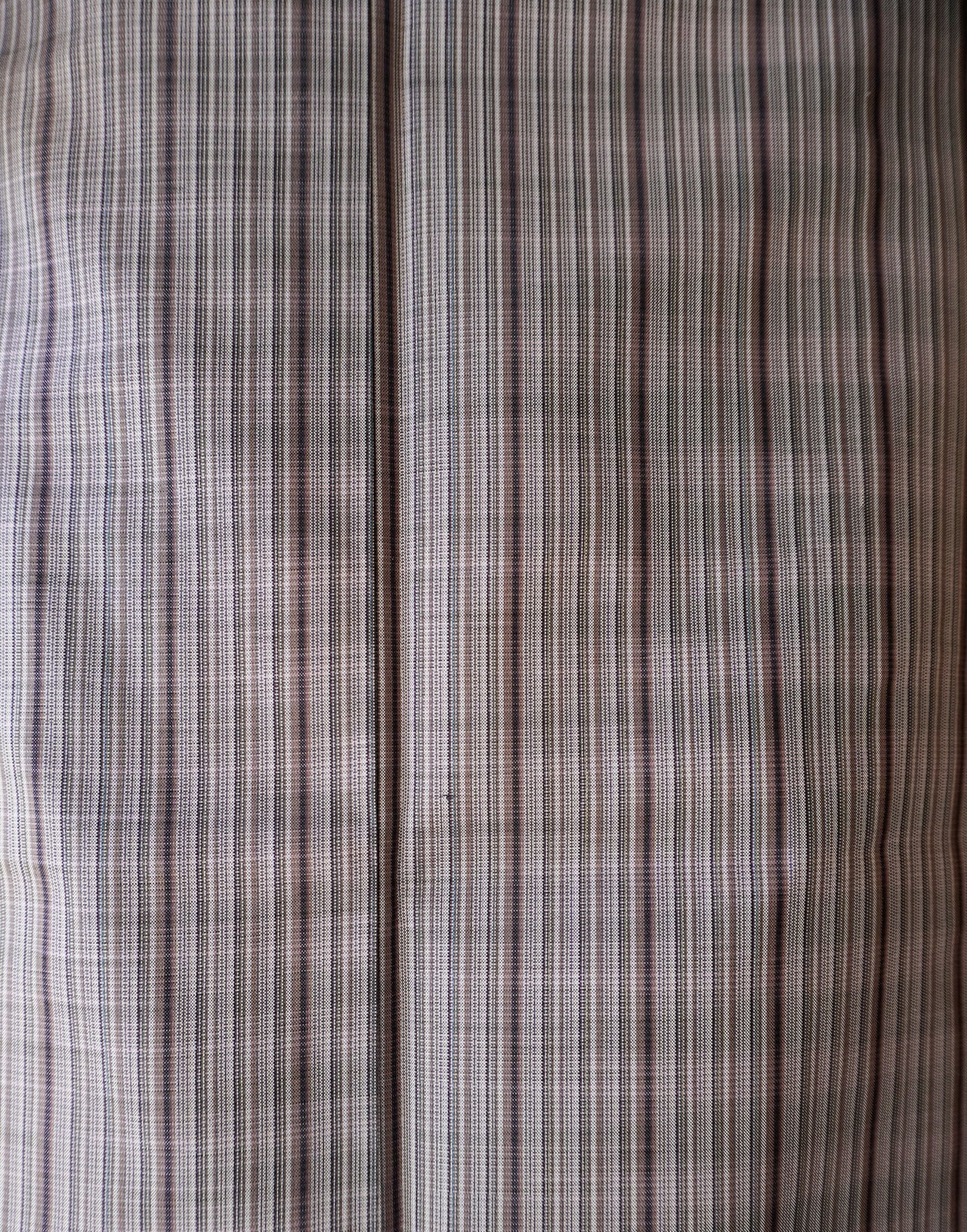 【袷】滅紫×樺茶色 本場縞大島紬 大島紬美幸